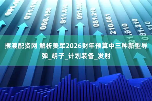 摆渡配资网 解析美军2026财年预算中三种新型导弹_胡子_计划装备_发射