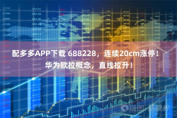 配多多APP下载 688228，连续20cm涨停！ 华为欧拉概念，直线拉升！